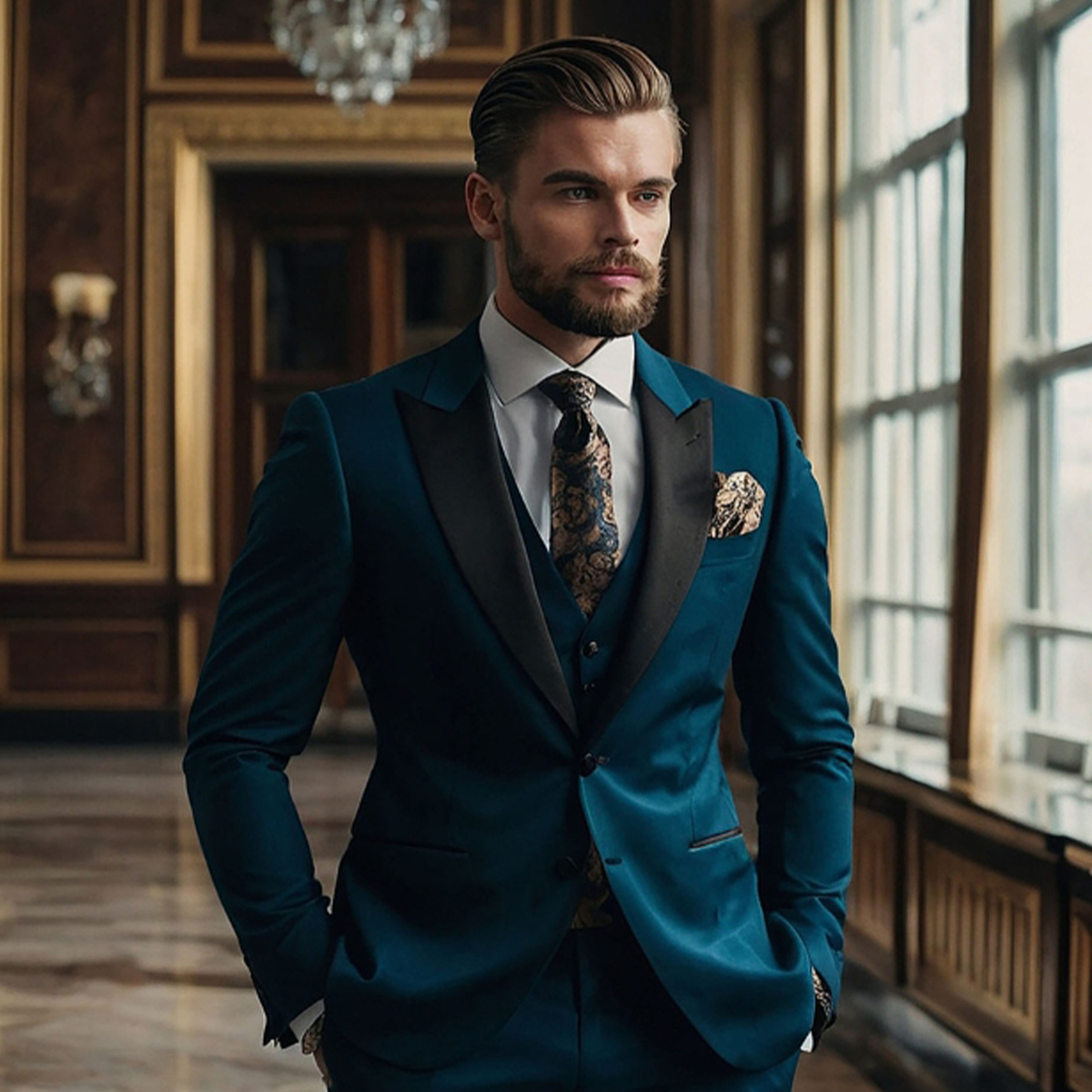 Teal Velvet Crest-image