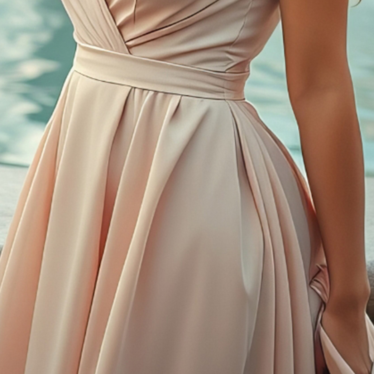 Blush Cascade Gown-image